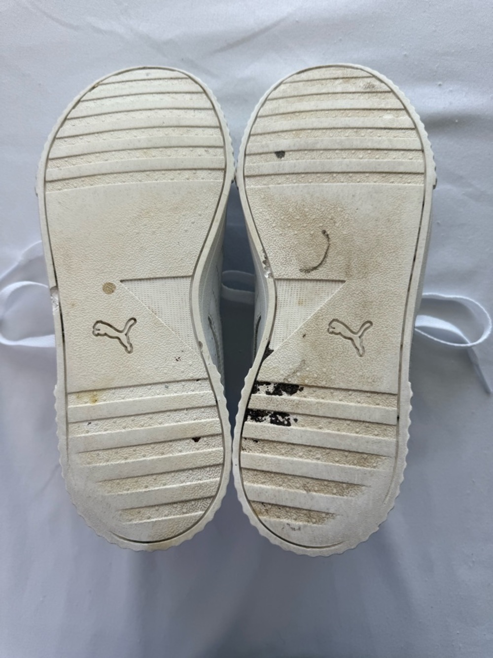 Puma Carina 2.0 White Low-Top Leather Sneakers Textured Platform Sole 80’s - Picture 8 of 8